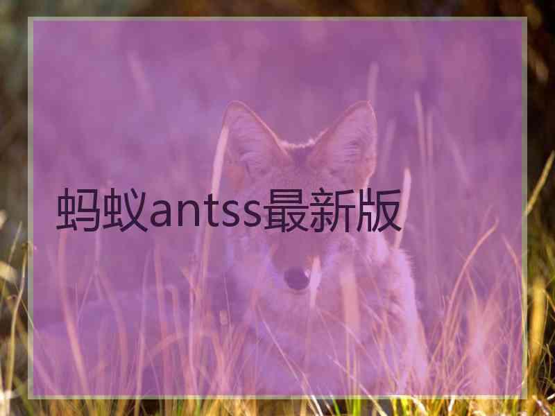 蚂蚁antss最新版