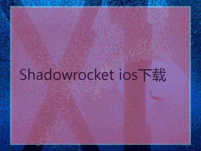 Shadowrocket ios下载