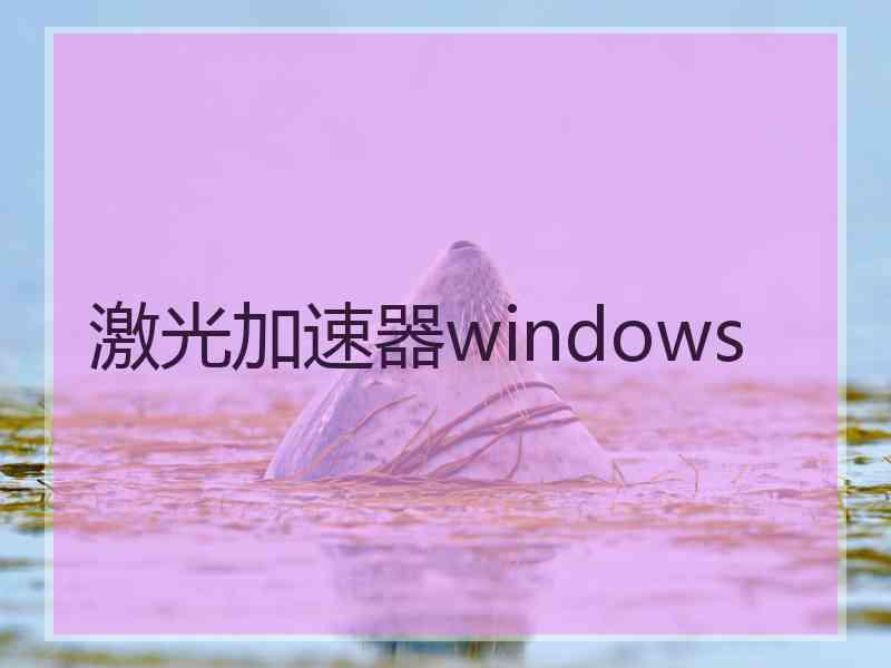 激光加速器windows