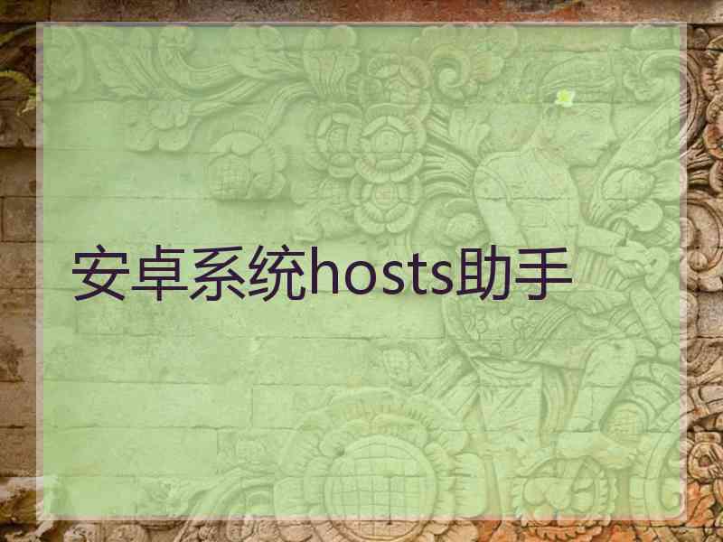 安卓系统hosts助手