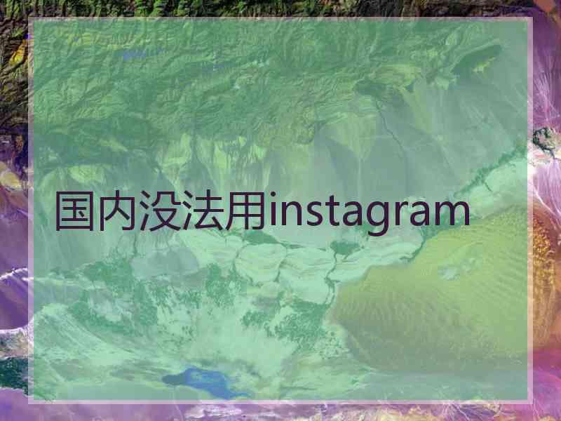 国内没法用instagram