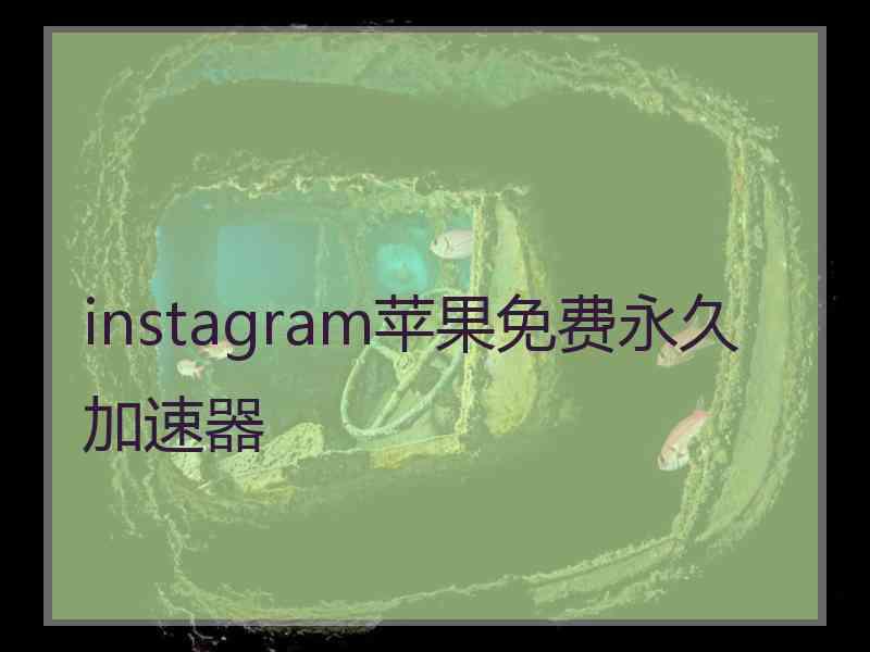 instagram苹果免费永久加速器