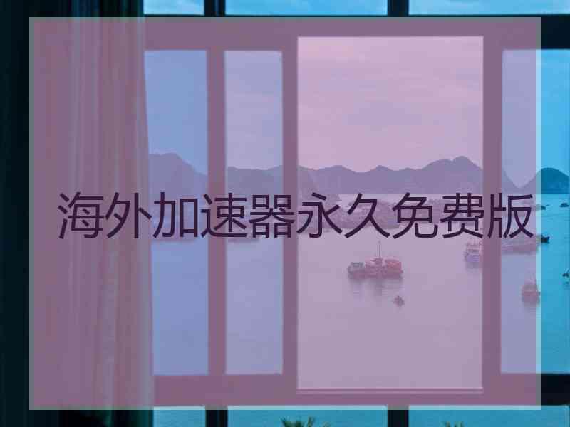 海外加速器永久免费版