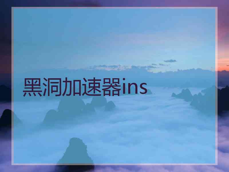 黑洞加速器ins