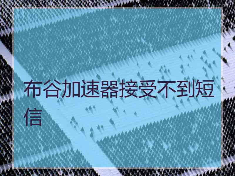 布谷加速器接受不到短信