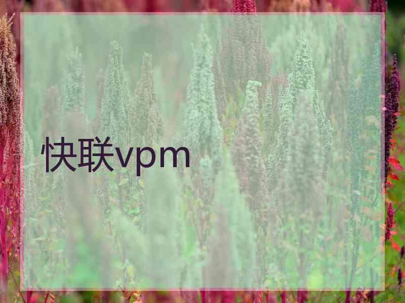 快联vpm