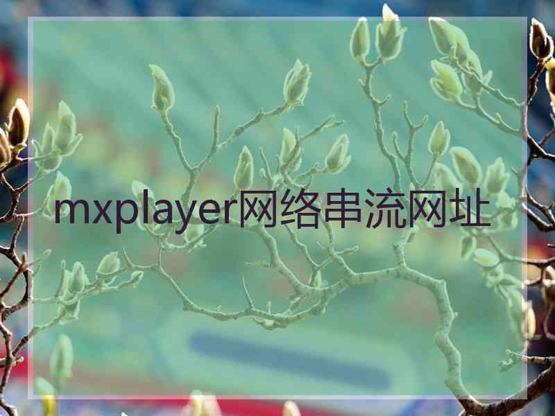 mxplayer网络串流网址