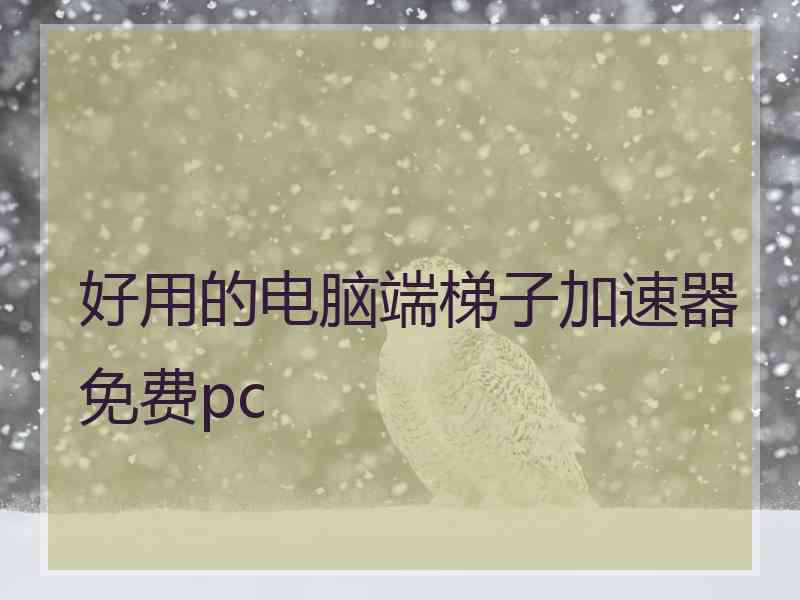 好用的电脑端梯子加速器免费pc