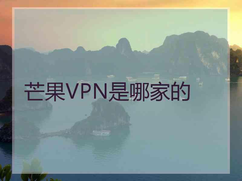 芒果VPN是哪家的