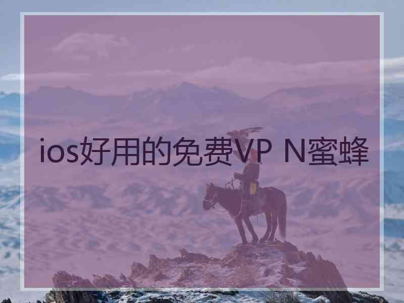 ios好用的免费VP N蜜蜂