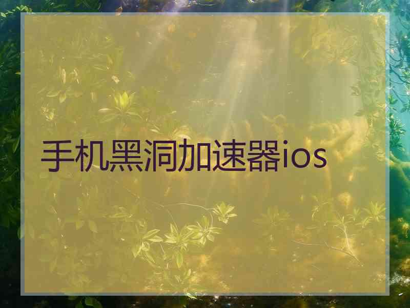 手机黑洞加速器ios