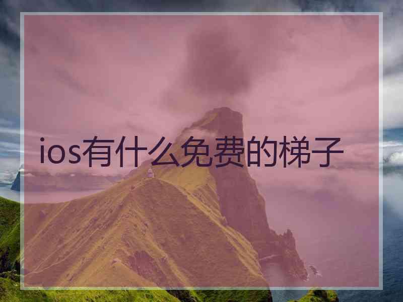 ios有什么免费的梯子