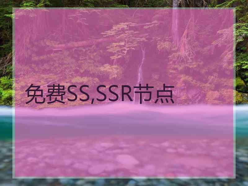 免费SS,SSR节点