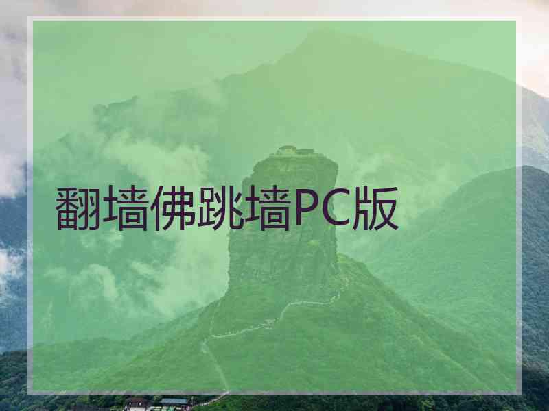 翻墙佛跳墙PC版