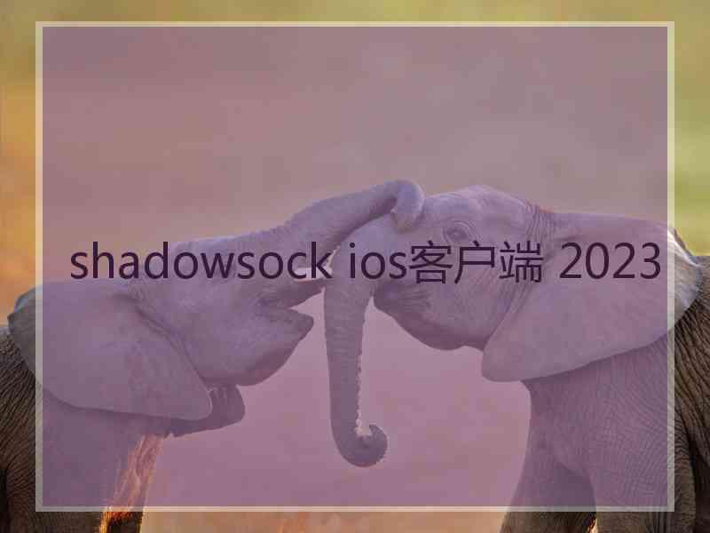 shadowsock ios客户端 2023